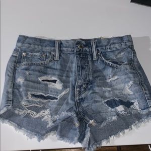 Ripped Jean Shorts